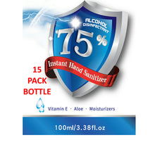 Load image into Gallery viewer, Hand Sanitizers Pack of 15 - 3.38oz. Each
